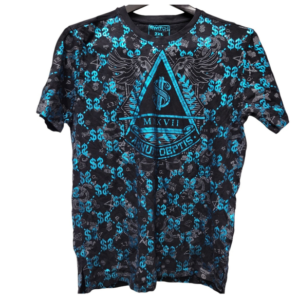 Switch Remarkable Annuit Coeptis Short Sleeves Graphic Print T-shirt 2XL Men's - Picture 1 of 7